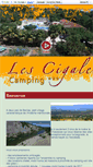 Mobile Screenshot of camping-cigales-ardeche.com